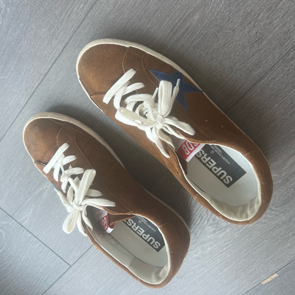 Golden Goose Brown Suede Sneakers size 37 - Picture 3 of 4